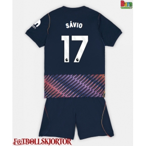 Tottenham Hotspur Savio #17 Borta Kläder Barn 2026-27 Kortärmad (+ Korta byxor)